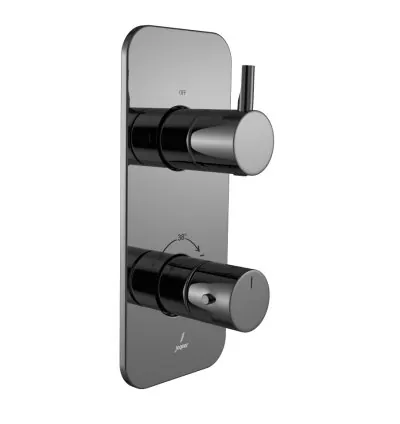 Jaquar Aquamax Exposed Part Kit of Thermostatic Shower Mixer - Black Chrome
