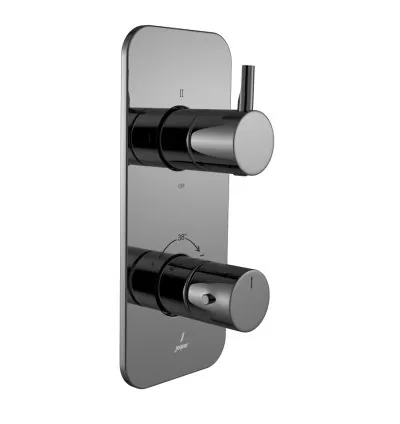 Jaquar Aquamax Exposed Part Kit of Thermostatic Shower Mixer - Black Chrome
