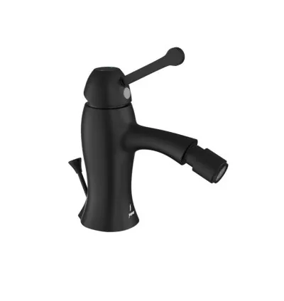 Jaquar Single Lever 1-Hole Bidet Mixer with Popup Waste System - Black Matt