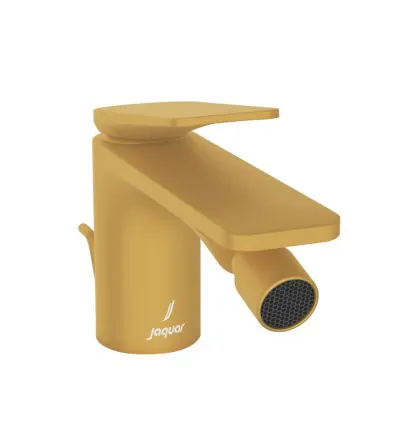 Jaquar Single Lever 1-Hole Bidet Mixer with Popup Waste System - Gold Matt PVD