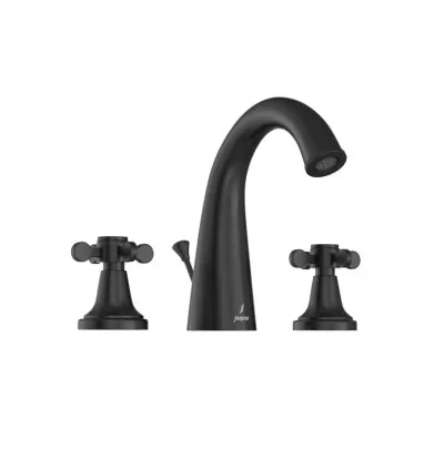 Jaquar 3-Hole Basin Mixer with Popup Waste System - Black Matt (QQP-BLM-7191PM)