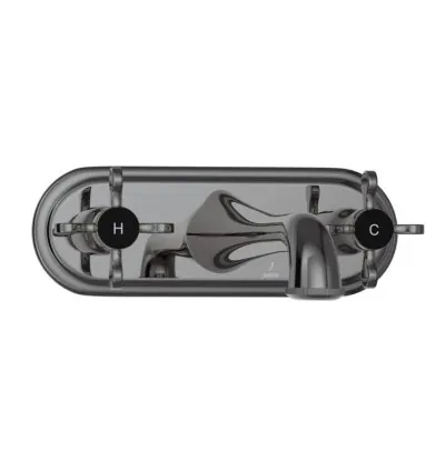Jaquar Two Concealed Stop Cocks - Black Chrome (QQP-BCH-7433PM)