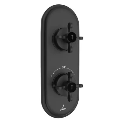 Jaquar Aquamax Thermostatic Shower Mixer - Black Matt (QQP-BLM-7661NKPM)