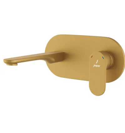 Jaquar Exposed Part Kit of Single Lever Basin Mixer Wall Mounted - Gold Matt PVD (OPP-GMP-15233NKPM)
