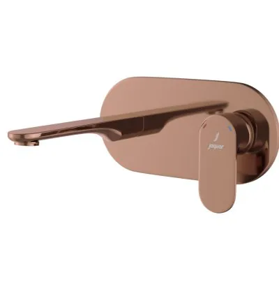 Jaquar Exposed Part Kit of Single Lever Basin Mixer Wall Mounted - Blush Gold PVD (OPP-BGP-15233NKPM)