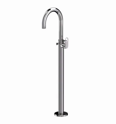 Jaquar Exposed Parts of Floor Mounted Single Lever Bath Mixer - Black Chrome (ORP-BCH-10121KPM)