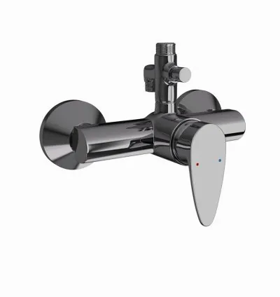 Jaquar Single Lever Exposed Shower Mixer - Black Chrome