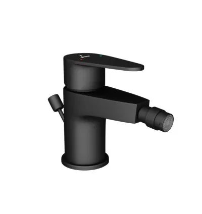 Jaquar Single Lever 1 - Hole Bidet Mixer - Black Matt
