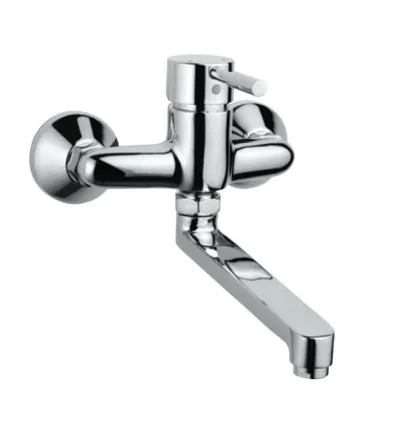 Jaquar Single Lever Sink Mixer Swinging Spout (Wall Mounted Model) (SOL-CHR-6163)