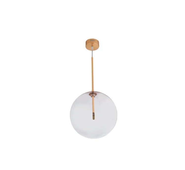 Jaquar 1 Light Clear Glass Pendant (DPN-BRS-SL1260S250) (DPN-BRS-SL1260S250)