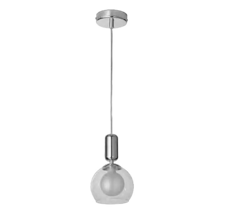Jaquar 1 Light clear globe glass - Chrome (DPN-CHR-MD160030111A) (DPN-CHR-MD160030111A)
