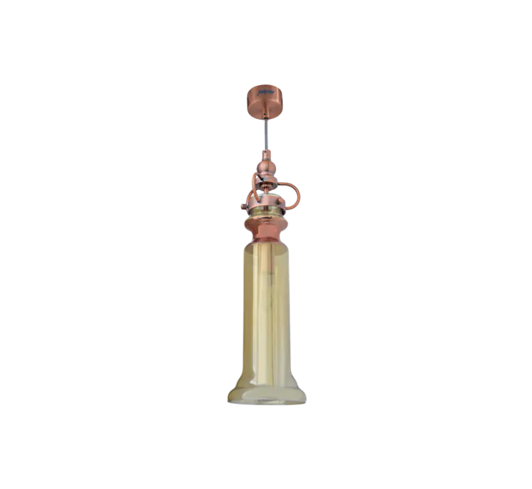 Jaquar  1 Light Cognac Glass Pendant (DPN-COG-SL1216S) (DPN-COG-SL1216S)