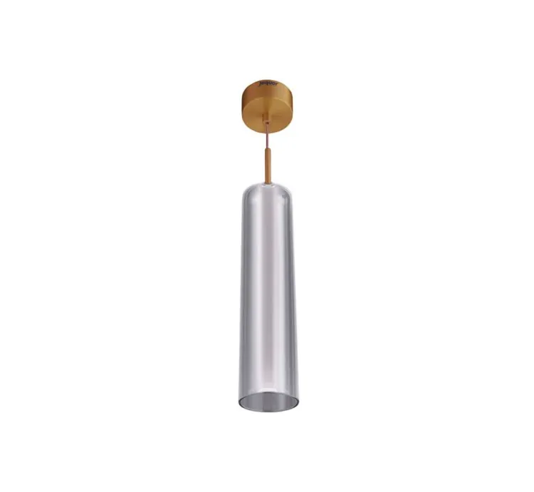 Jaquar 1 Light Smokey Glass Pendant (DPN-GRY-SLSM2329S) (DPN-GRY-SLSM2329S)