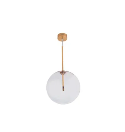 Jaquar 1 Light Clear Glass Ceiling Light (DPN-BRS-SL1260S200) (DPN-BRS-SL1260S200)