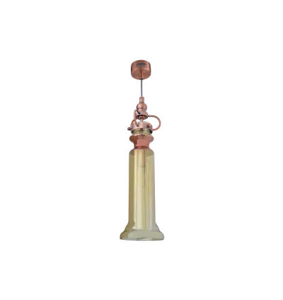 Jaquar  1 Light Cognac Glass Pendant (DPN-COG-SL1216S) (DPN-COG-SL1216S)