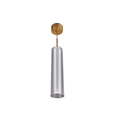 Jaquar 1 Light Smokey Glass Pendant (DPN-GRY-SLSM2329S) (DPN-GRY-SLSM2329S)
