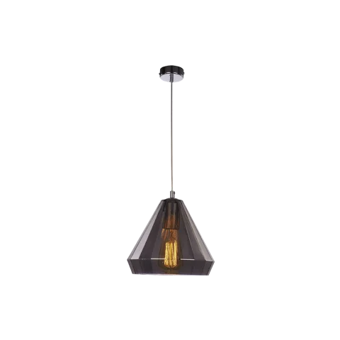 Jaquar 1 LT Smoky Glass Pendant (DPN-CHR-MD150031271B) (DPN-CHR-MD150031271B)