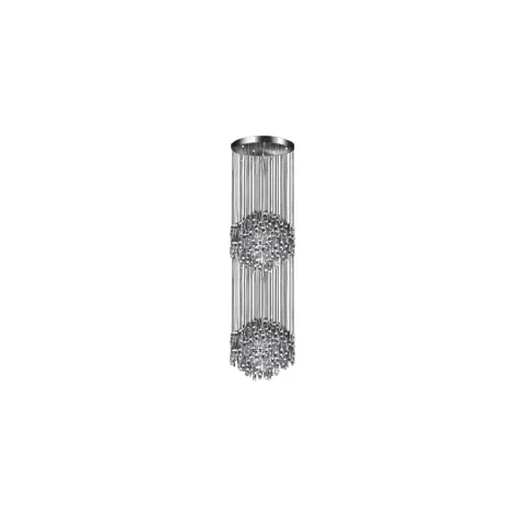 Jaquar  2 Tier Metal string Ceiling Light - Chrome (DCL-CHR-MD400500636C) (DCL-CHR-MD400500636C)