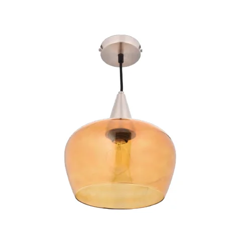 Jaquar  Amber color Glass pendant (DPN-AMB-SLGLS250E27) (DPN-AMB-SLGLS250E27)
