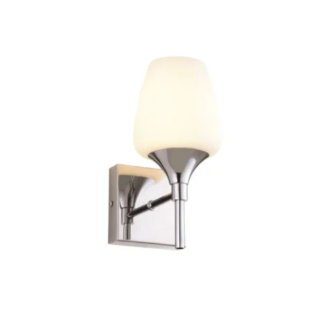 Jaquar 1 Light Opal glass Wall Lamp (DWL-CHR-MB14048T1E27) (DWL-CHR-MB14048T1E27)