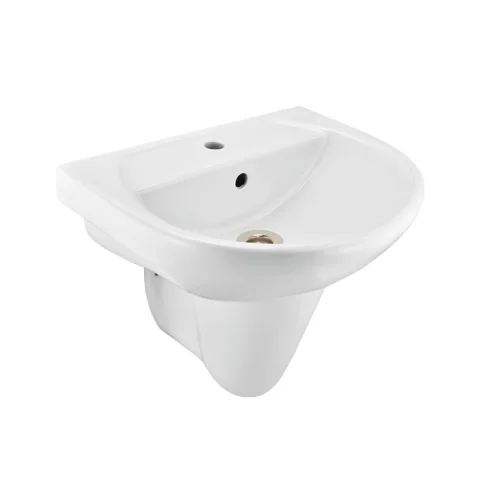 Jaquar Essco Wall Hung Basin with Half Pedestal (CMS-WHT-103803)