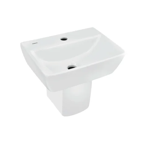 Jaquar Essco Wall Hung Basin With Half Pedestal (ECS-WHT-811)