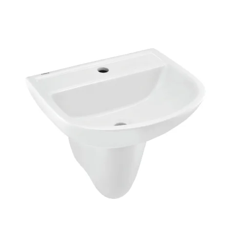 Jaquar Essco Wall Hung Basin with Half Pedestal (ECS-WHT-813)