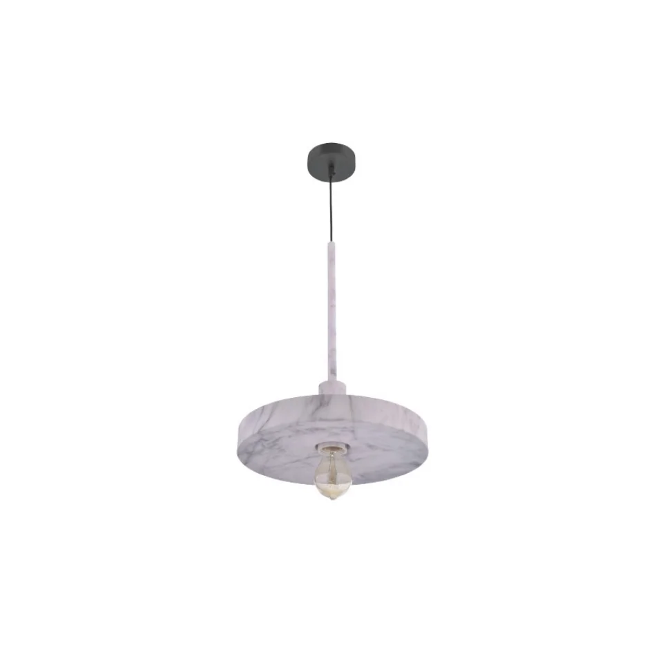 Jaquar 1 LT Marble Pattern Pendant (DPN-WHT-SLPEAT31330E27) (DPN-WHT-SLPEAT31330E27)