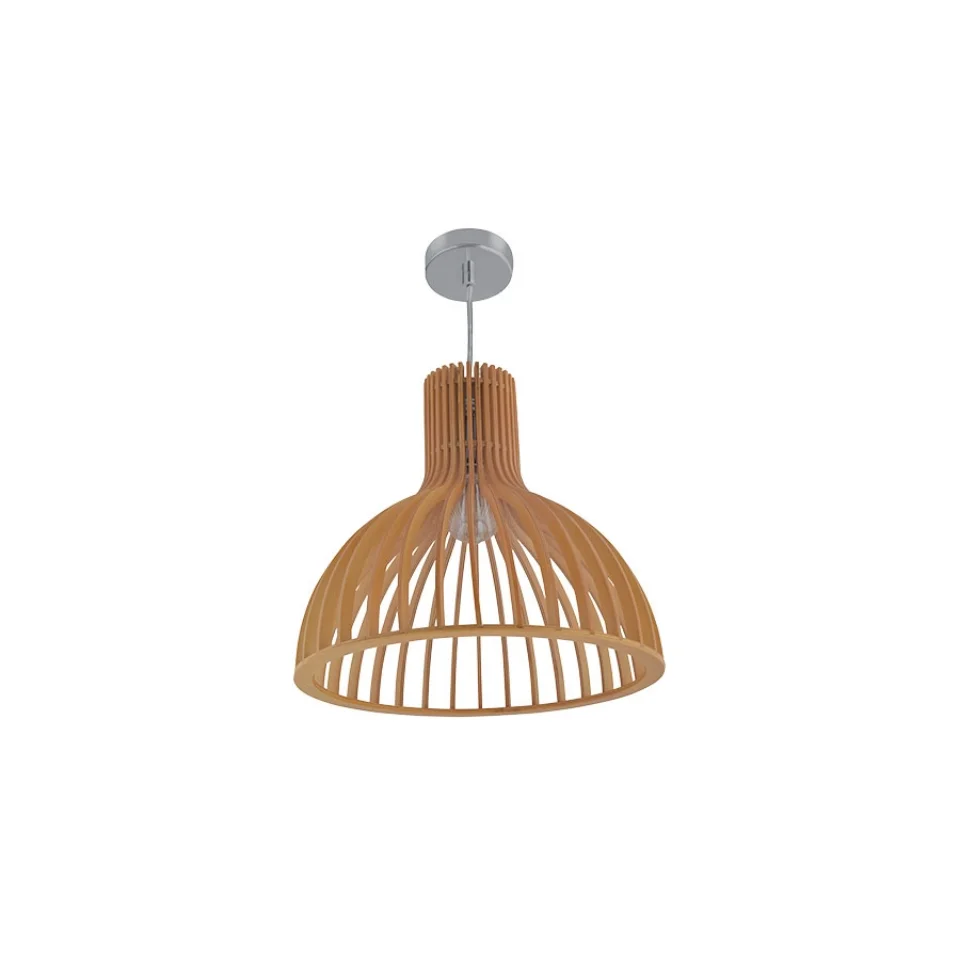 Jaquar 1 LT Bamboo wood Pendant (DPN-NAW-SLPEW00735E27) (DPN-NAW-SLPEW00735E27)