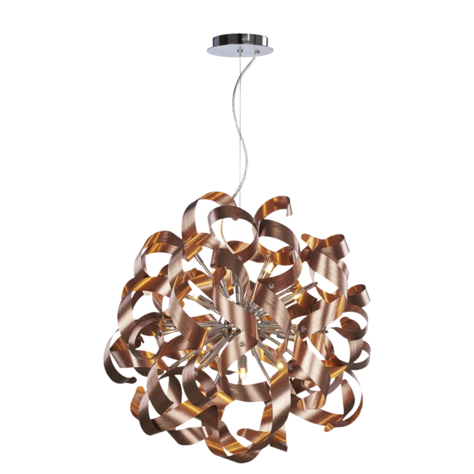 Jaquar 12 LT Curved Strips Pendant Light (DPN-COP-MD501001512C) (DPN-COP-MD501001512C)
