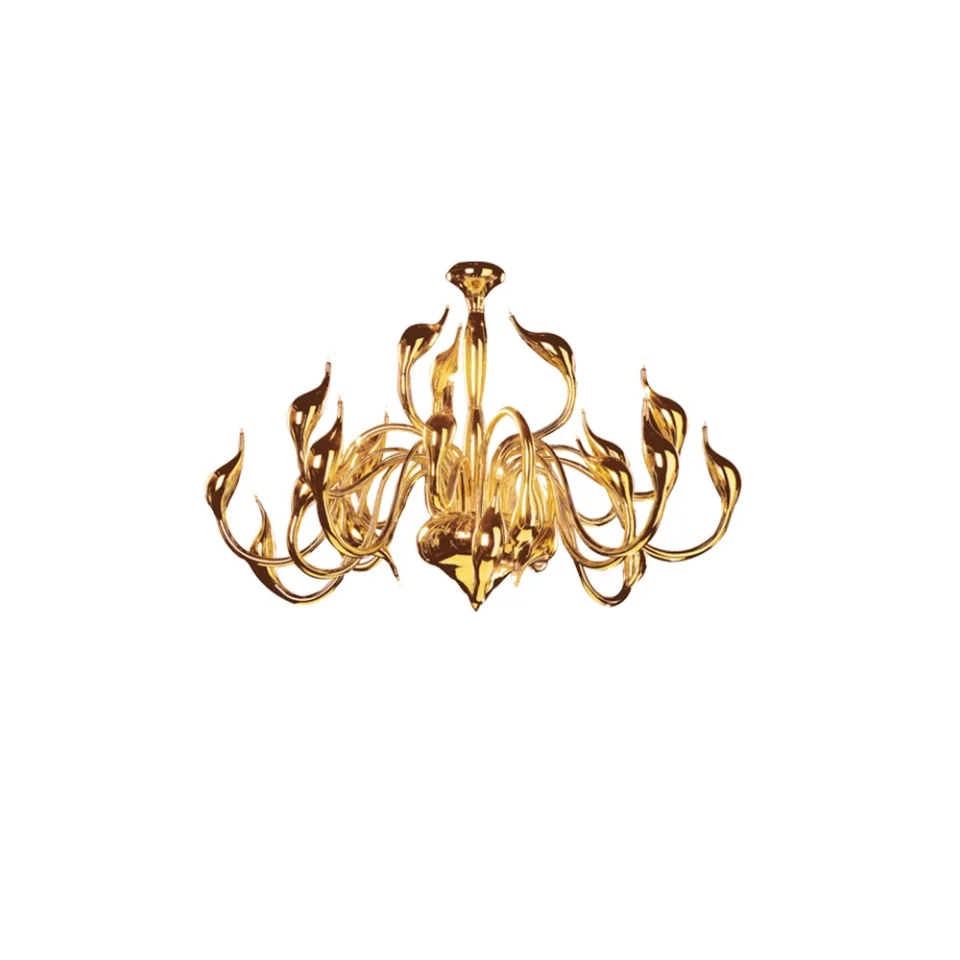 Jaquar 18 LT Meta Swan Ceiling Light (DCH-GLD-MD809818A) (DCH-GLD-MD809818A)