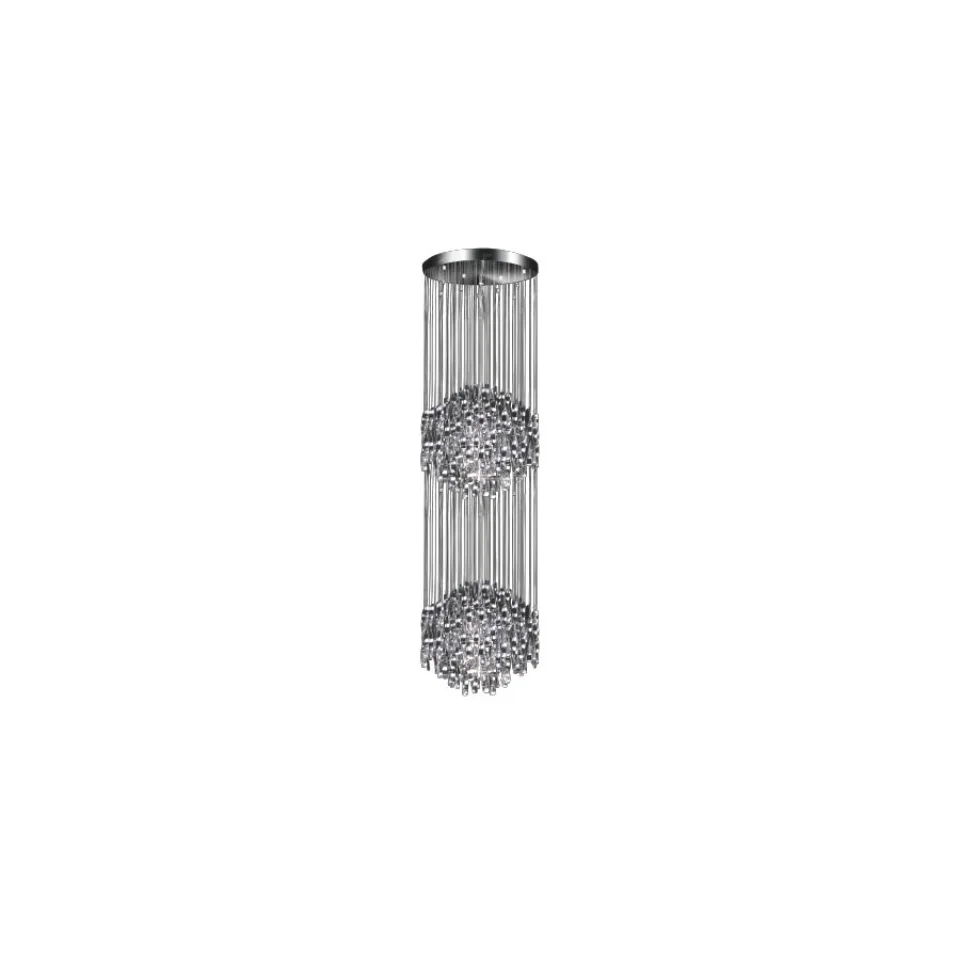 Jaquar  2 Tier Metal string Ceiling Light - Chrome (DCL-CHR-MD400500636C) (DCL-CHR-MD400500636C)