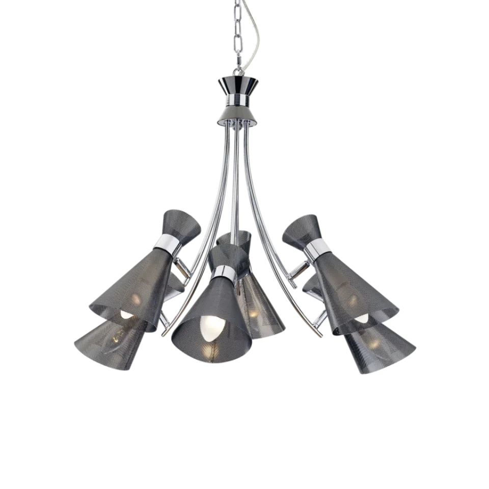 Jaquar 6 LT Cone shaped Ceiling Light (DCH-CHR-MD80476A) (DCH-CHR-MD80476A)