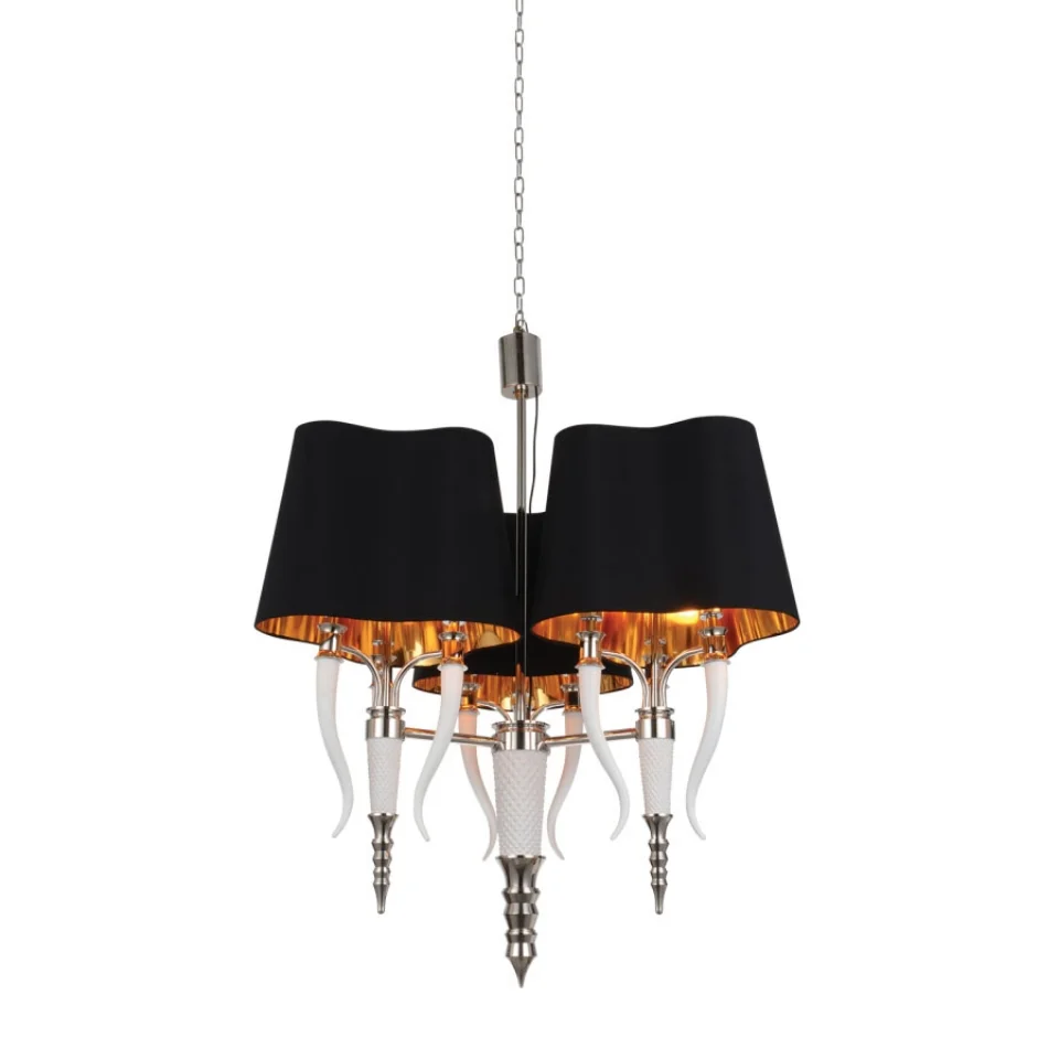 Jaquar Black fabric shade Pendant Light (DPN-CHR-SL1128S) (DPN-CHR-SL1128S)
