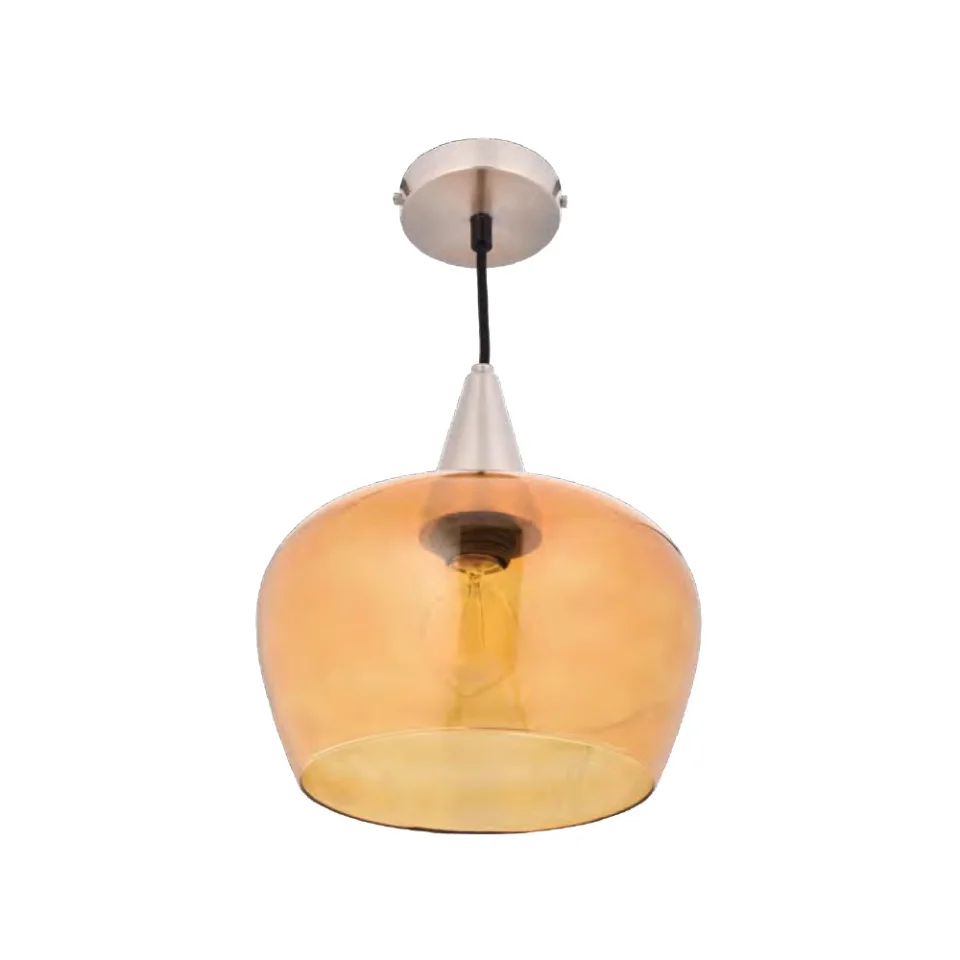 Jaquar  Amber color Glass pendant (DPN-AMB-SLGLS250E27) (DPN-AMB-SLGLS250E27)