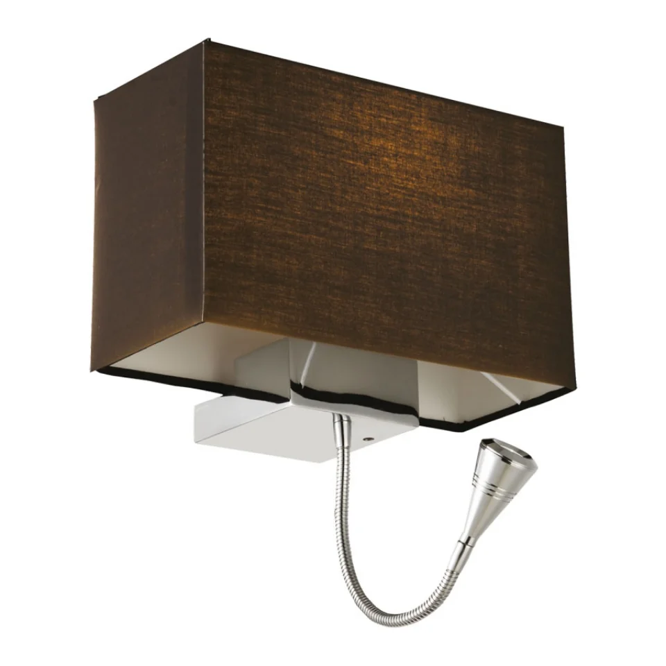 Jaquar 1 LT black wall lamp (DWL-CHR-MB12021192B) (DWL-CHR-MB12021192B)