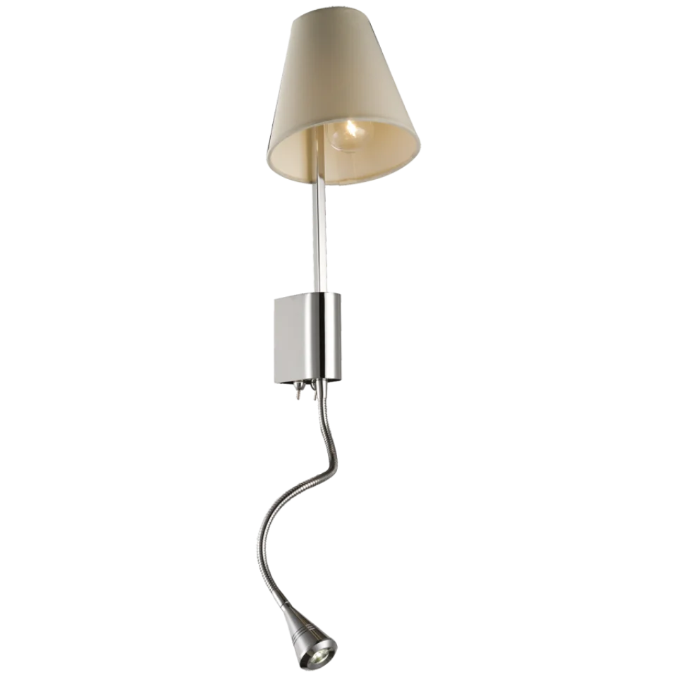 Jaquar 1 LT Ivory wall lamp (DWL-CHR-MB12021182A) (DWL-CHR-MB12021182A)