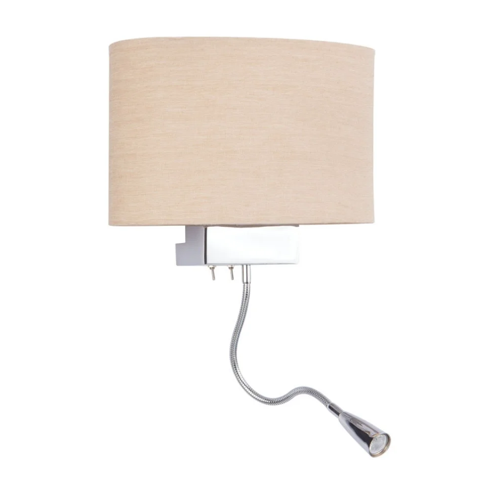 Jaquar 1 LT Ivory Wall Lamp (DWL-CHR-MB12021192A) (DWL-CHR-MB12021192A)