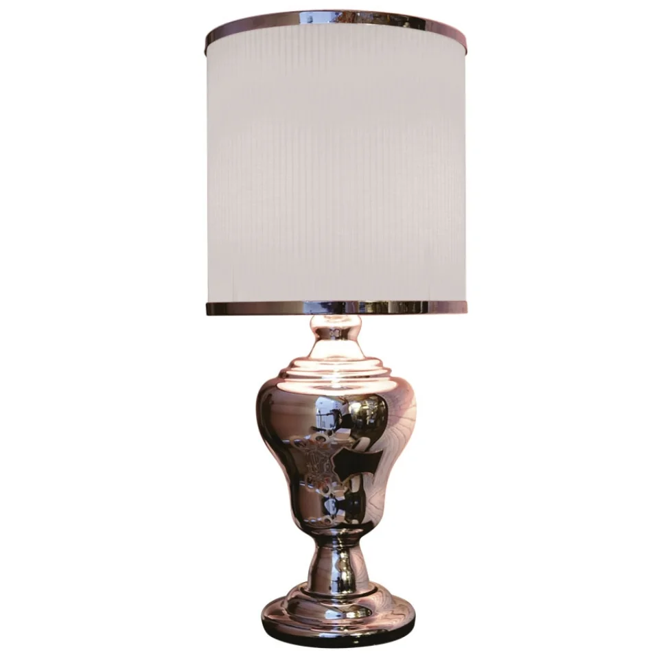 Jaquar Strip Fabric shade Table Lamp (DTL-WHT-TL765T) (DTL-WHT-TL765T)