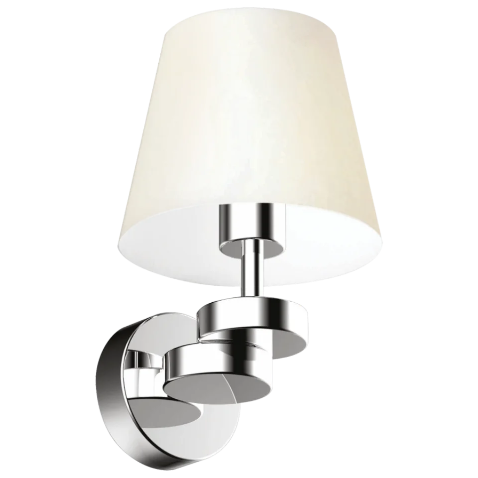 Jaquar 1 LT Opal Glass Wall Lamp (DBL-CHR-MB12021341A) (DBL-CHR-MB12021341A)