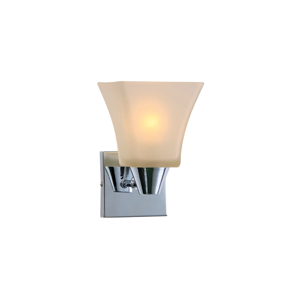Jaquar Frosted Glass Wall Lamp (DWL-CHR-MB160275211A) (DWL-CHR-MB160275211A)