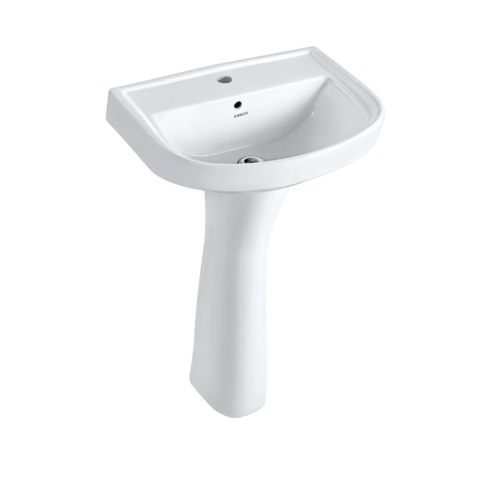 Jaquar Essco Wall Hung Basin with Full Pedestal (ECS-WHT-801)