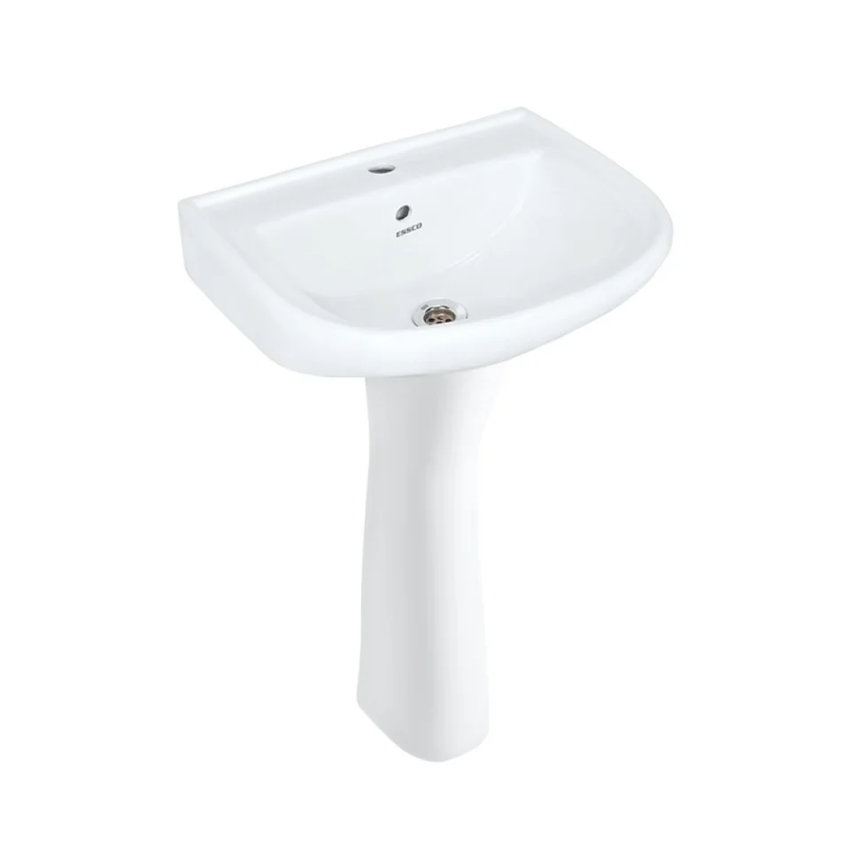 Jaquar Essco Wall Hung Basin with Full Pedestal (ECS-WHT-805)