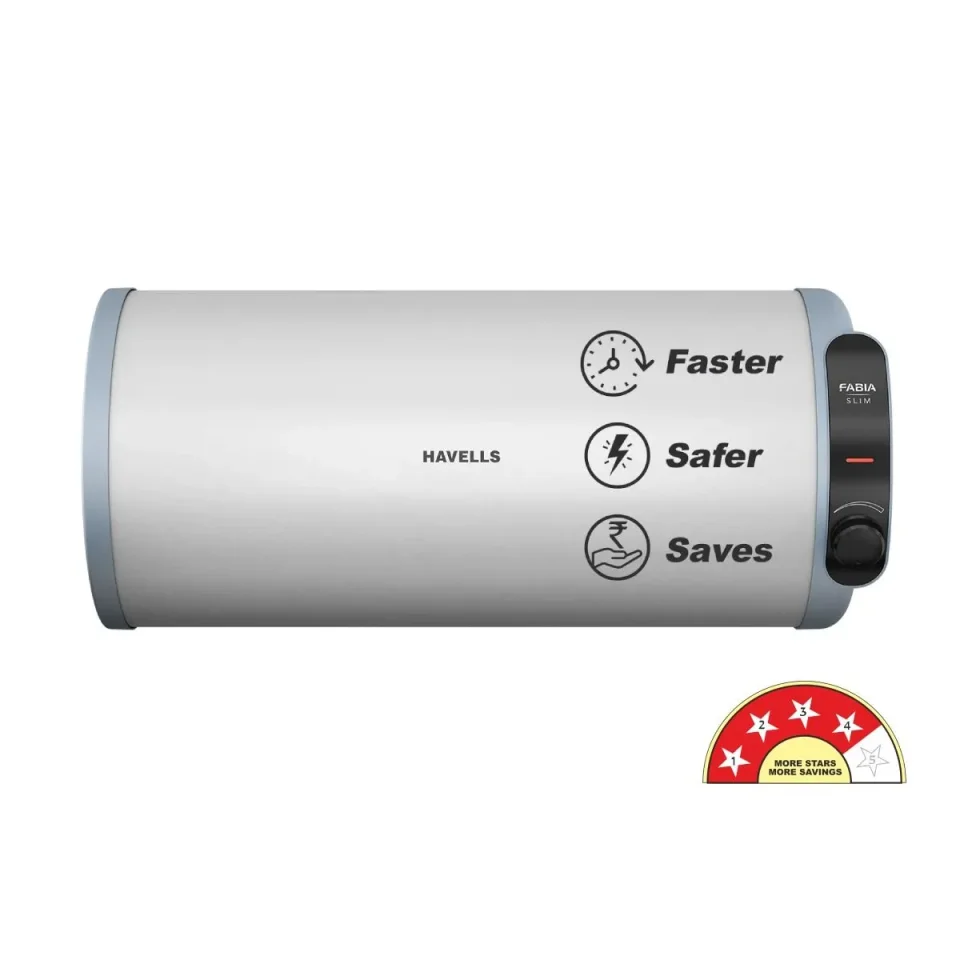 Havells Fabia Slim Horizontal Right Side Storage Water Heater (Geyser)