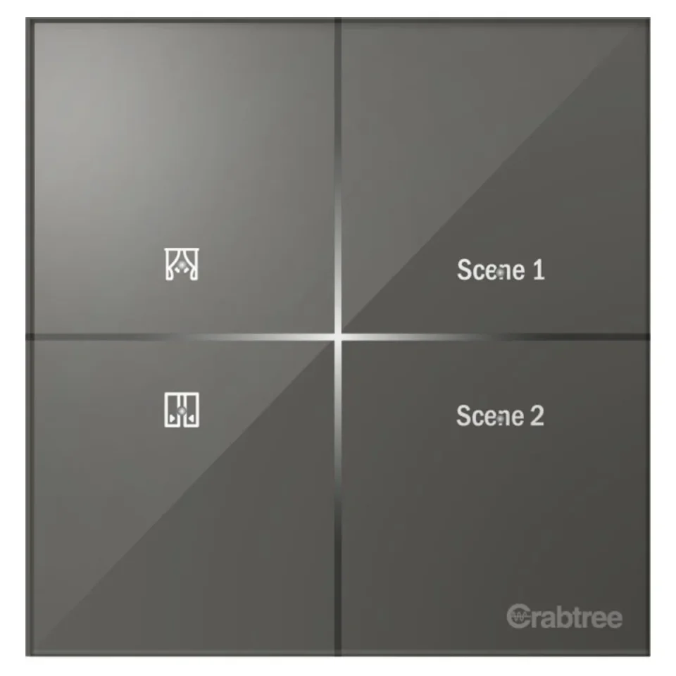 Havells 1 Curtain Controller and 2 scene I Sense Grey