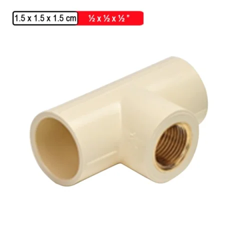 Astral CPVC Pro Brass FPT-SOC Tee