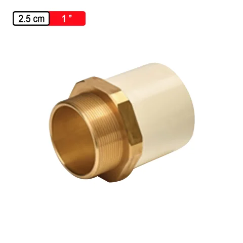 Astral CPVC Pro Male Adaptor (Brass THDxSOC)