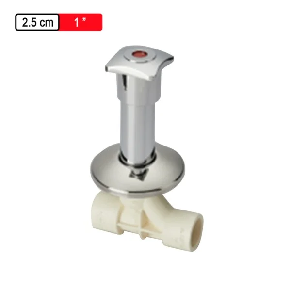 Astral CPVC Pro Concealed Valve Swept Type  (Chrome Plated)(Square)