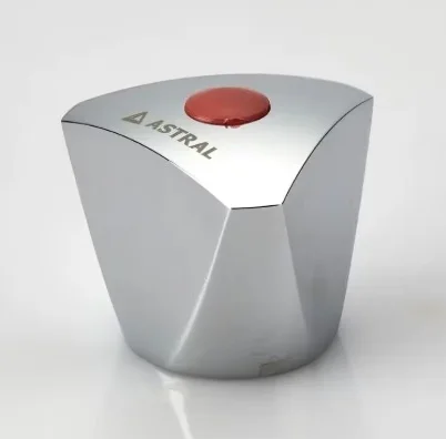 Astral CPVC Pro Fancy Handle (Knob) With Red & Blue Plastic Button(Triangle)