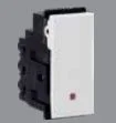 Havells Murano 10 AX Bell switch with indicator Full flat